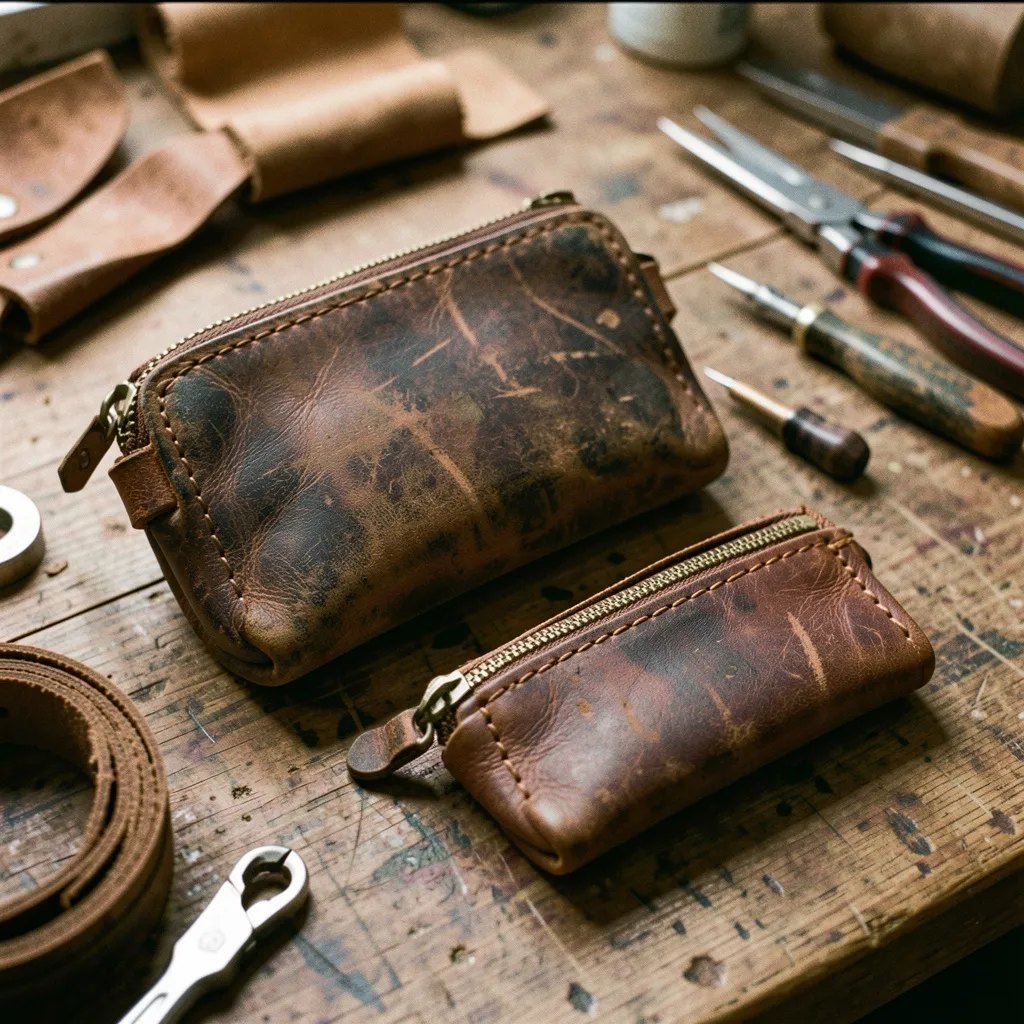 Vegetable tanned leather texture